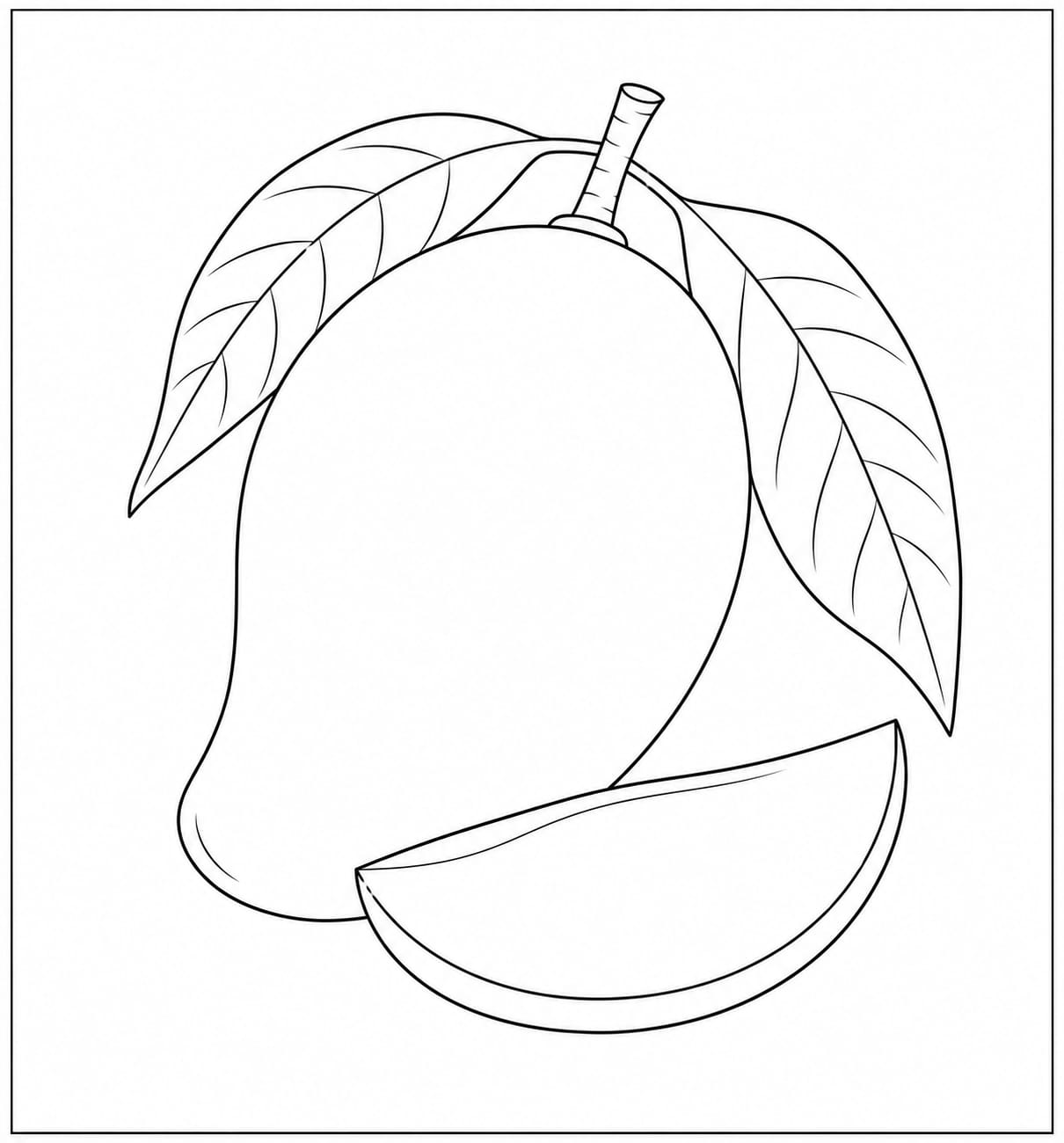 A4 Size Printed Mango Drawing Sheets for Kids
